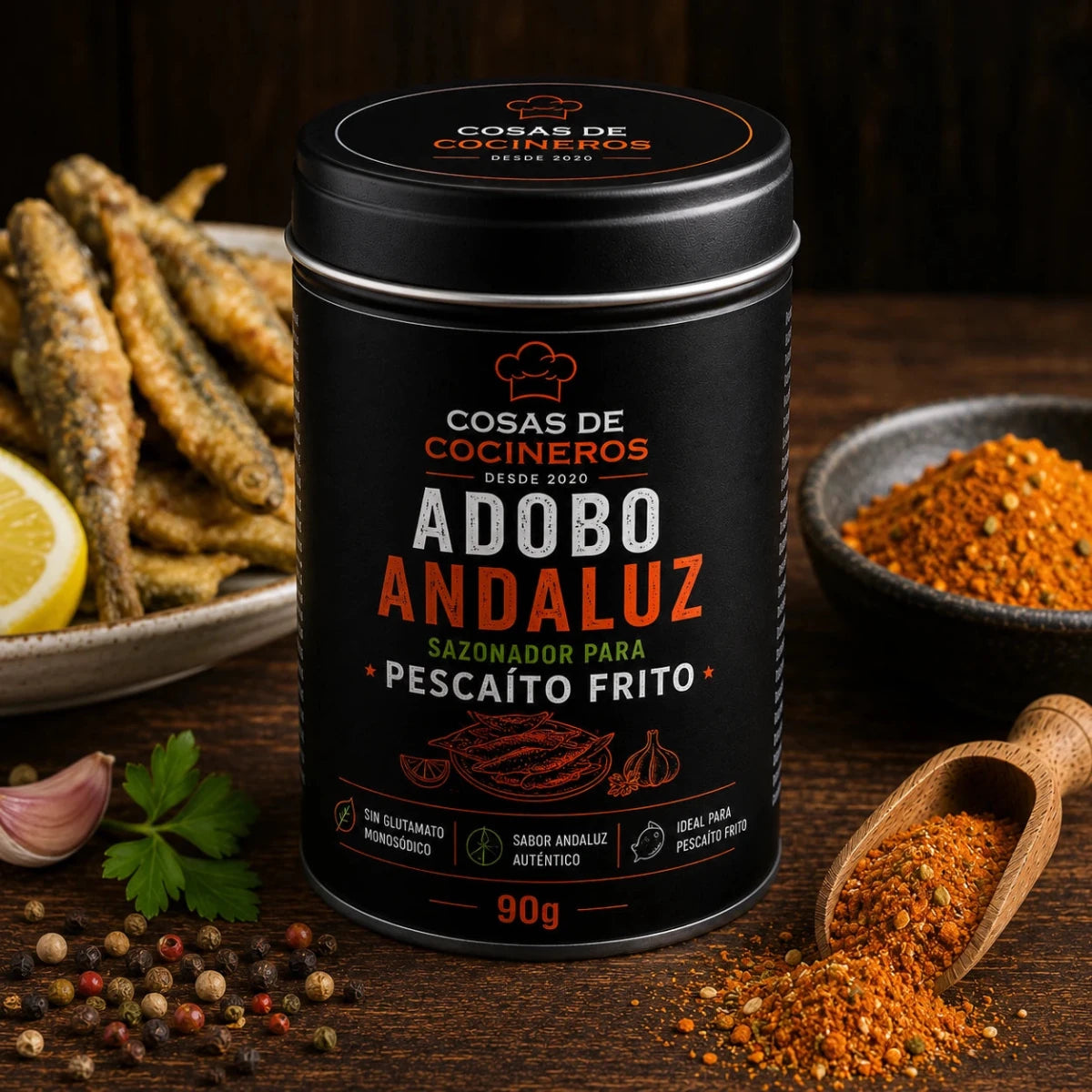 Adobo Andaluz 90g – Sazonador para Pescaíto Frito - CosasDeCocineros