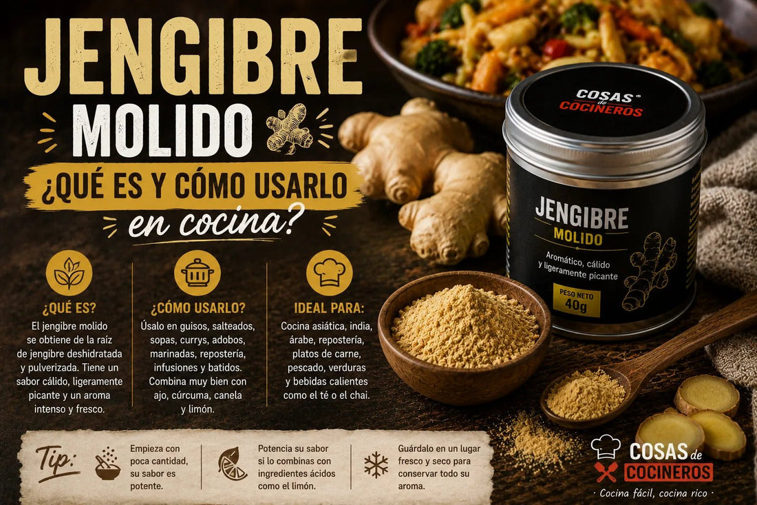 Jengibre Molido: Qué Es y Cómo Usarlo en la Cocina - CosasDeCocineros