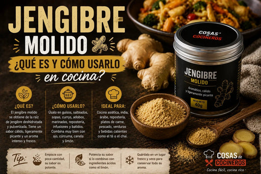 Jengibre Molido: Qué Es y Cómo Usarlo en la Cocina - CosasDeCocineros