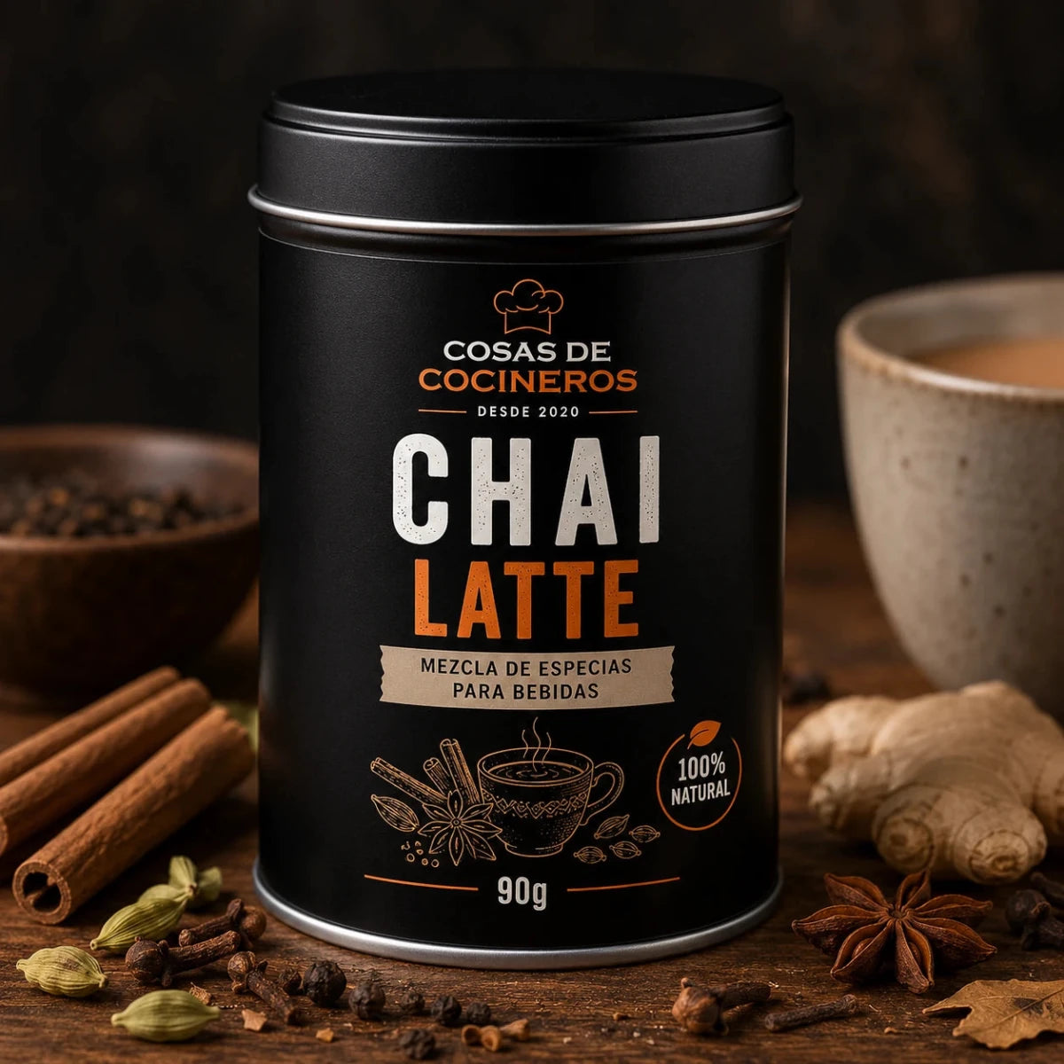 Chai Latte 90g – Mezcla de Especias para Bebidas - CosasDeCocineros