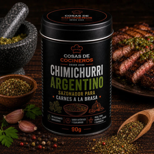 Chimichurri Argentino 90g – Sazonador para Carnes a la Brasa - CosasDeCocineros
