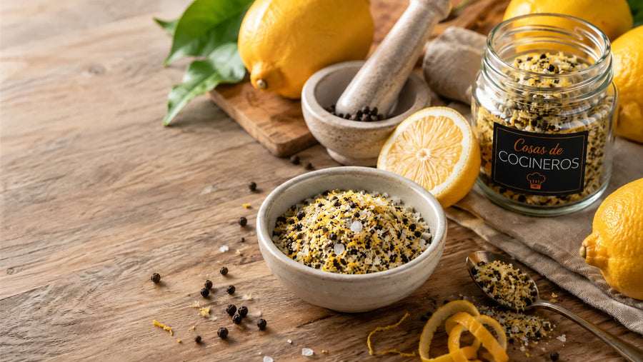 Cómo hacer lemon pepper casero con limón, lima, pimienta y sal