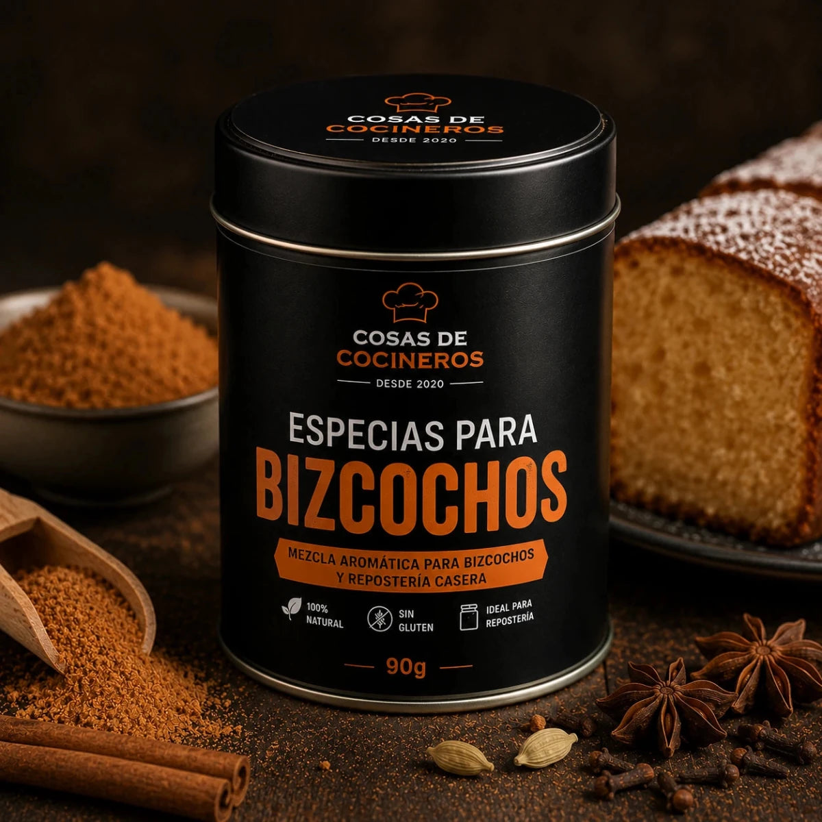 Especias para Bizcochos 90g - CosasDeCocineros