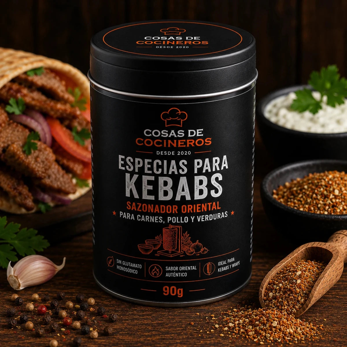 Especias para Kebabs 90g - CosasDeCocineros