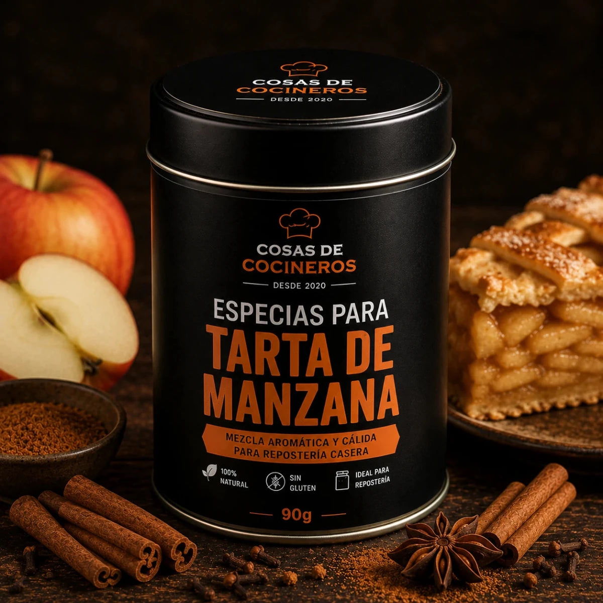 Especias para Tarta de Manzana 90g - CosasDeCocineros