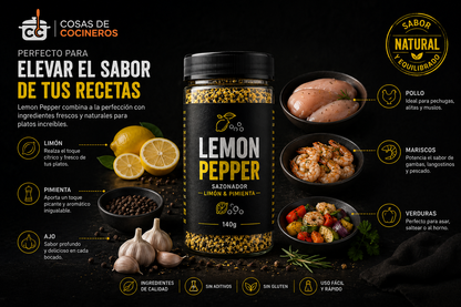 Lemon Pepper – Sazonador Limón & Pimienta