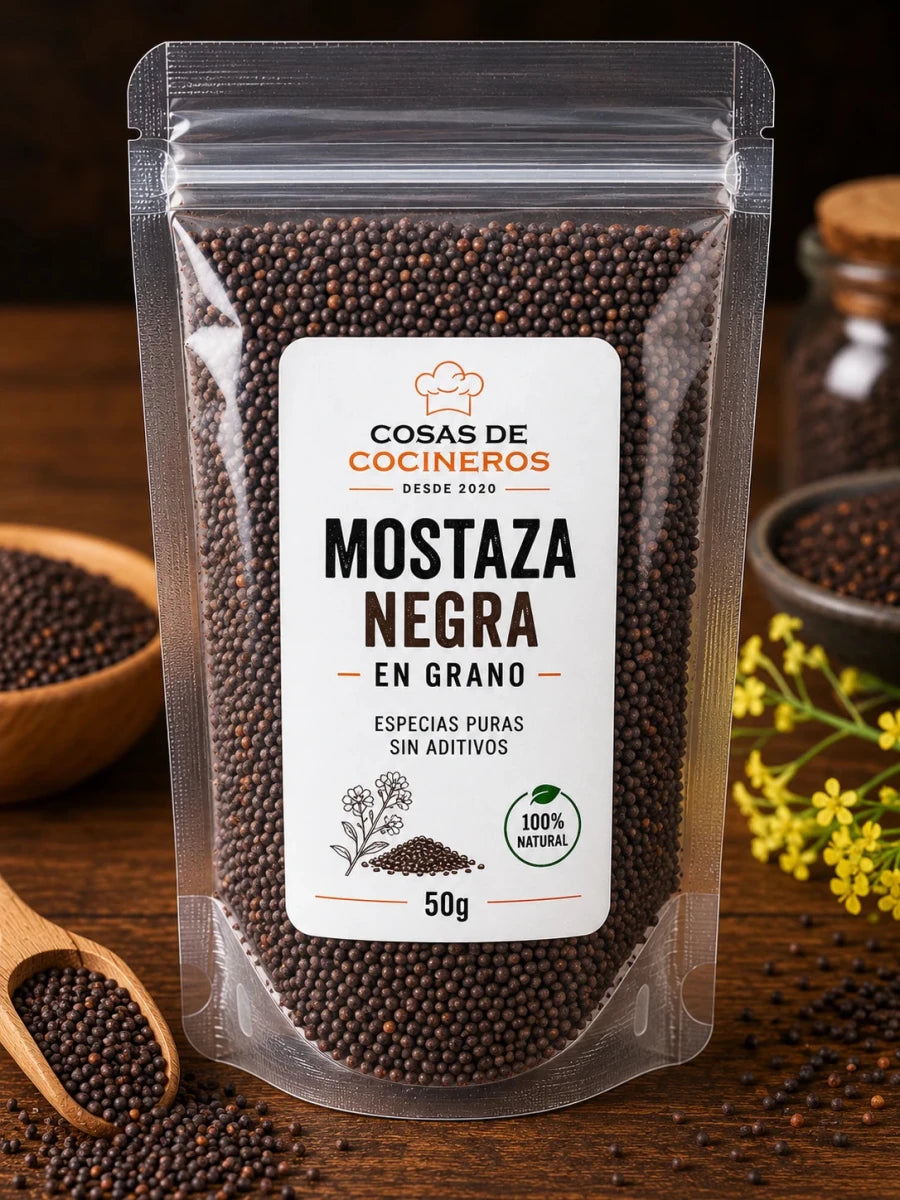 Mostaza Negra en Grano - CosasDeCocineros