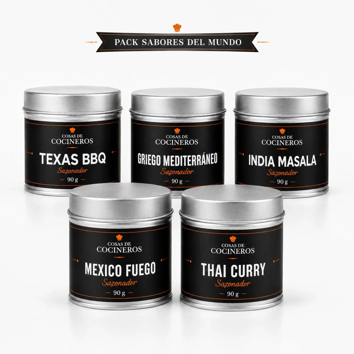 Pack Sabores del Mundo – 5 Sazonadores Internacionales - CosasDeCocineros