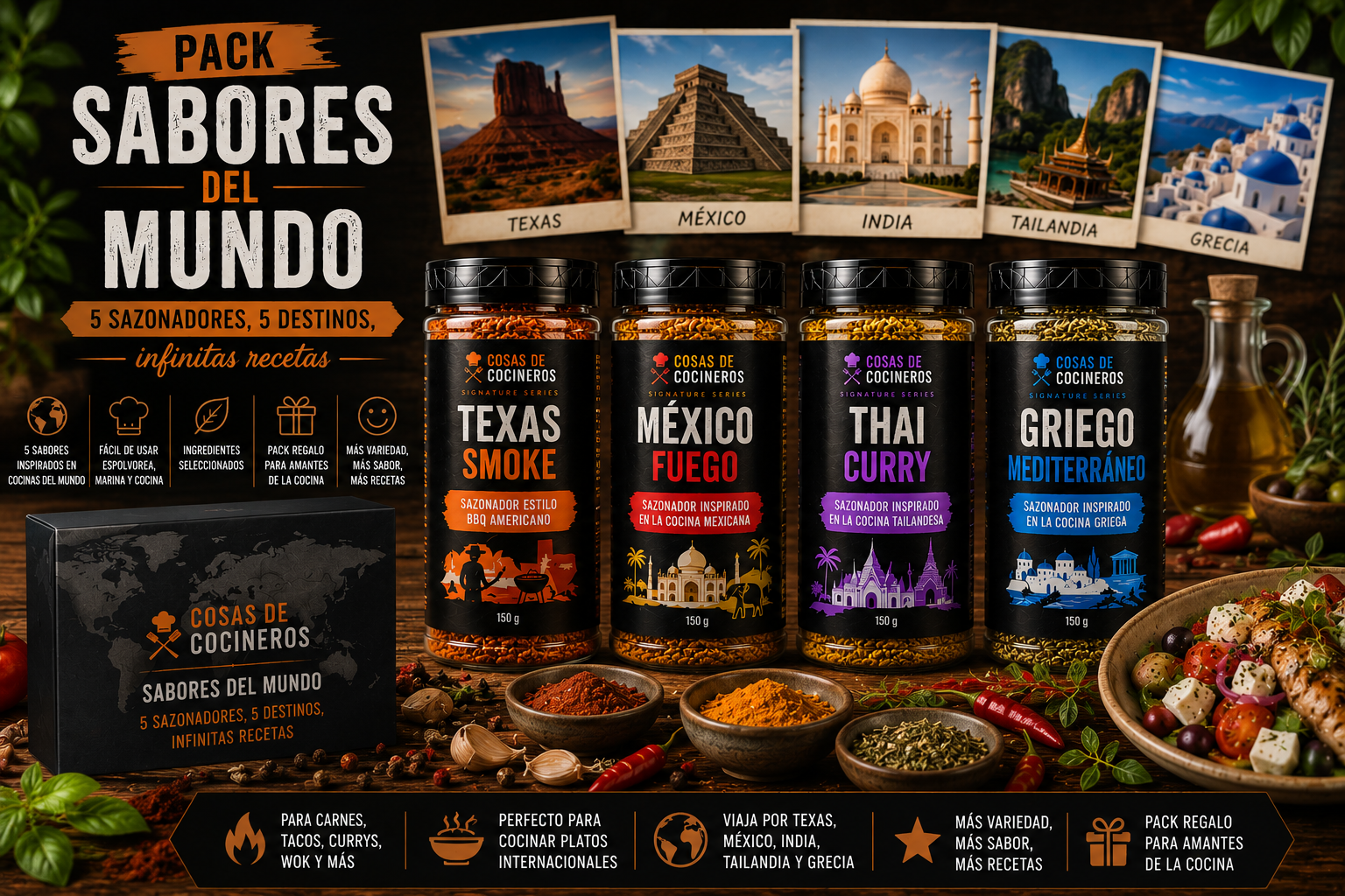 pack sabores del mundo