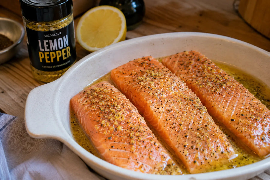 Cómo Marinar Salmón con Lemon Pepper: Guía Completa (Sartén, Horno, Air Fryer y Barbacoa)