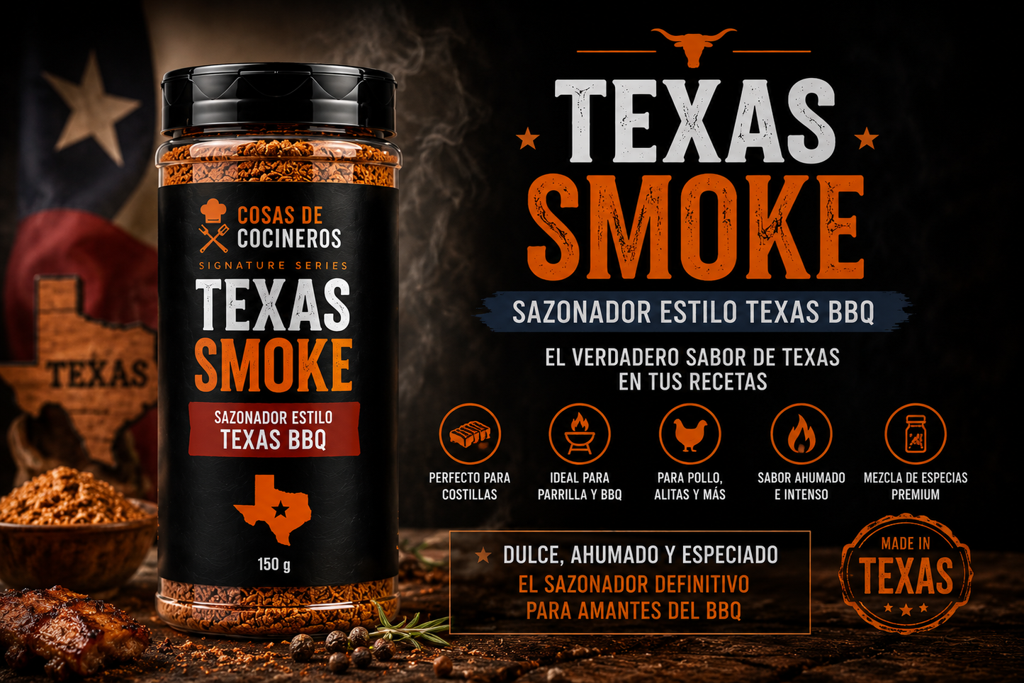 sazonador carne barbacoa texas
