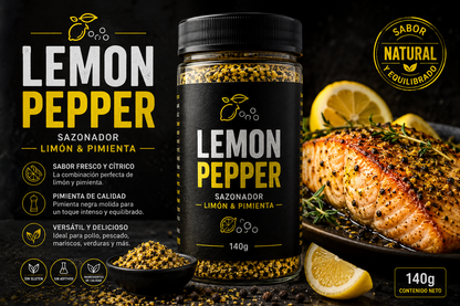 Lemon Pepper – Sazonador Limón & Pimienta