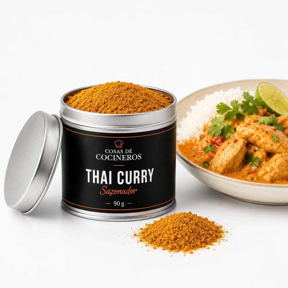 Thai Curry 90g – Sazonador Inspirado en la Cocina Tailandesa - CosasDeCocineros