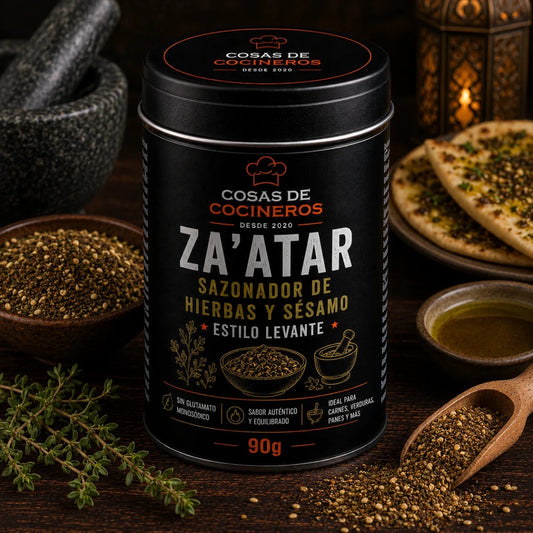 Za'atar 90g – Sazonador de Hierbas y Sésamo Estilo Levante - CosasDeCocineros